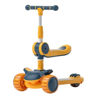 China New promoted children's scooter adjustable height handlebar three-in-one multifunctional seat height adjustable super ride-on vehicle for sale