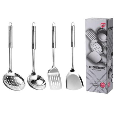 China Sustainable Stainless Steel 4pcs Kitchen Accessories Non-stick Cooking Kitchen Utensils Set for sale