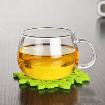 China Modern Dessert Cups Glass maker mug coffee borosilicate glass single wall insulated mug for sale