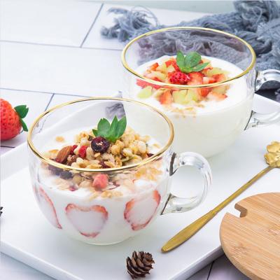 China Modern Phnom Penh Large Capacity Borosilicate Hot And Cold Breakfast Mug With Handle for sale