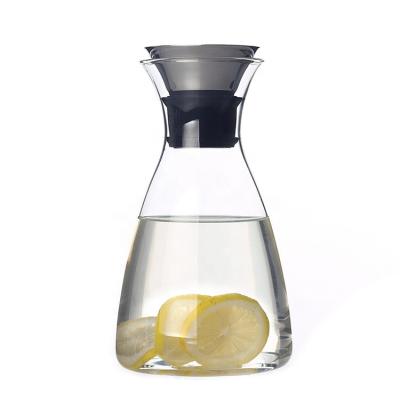 China High Quality Viable Borosilicate Glass Water Jug Juice Pitcher Cold Water Teapot for sale