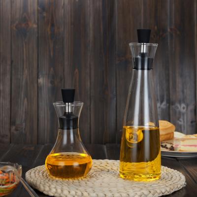 China Viable Vinegar Glass Bottle Set Eco Friendly 500ML Oil Glass Jar for sale