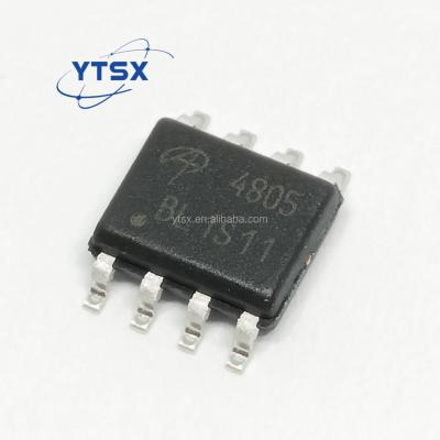 China New Original 2 MOSFET Transistors AO4805 SOIC-8 P-channel 30V 9A MOSFET IC Chips 4805 AO4805 for sale