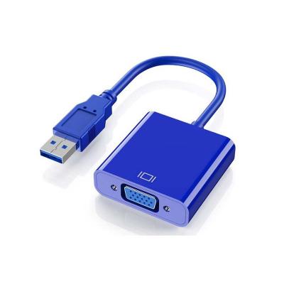 China Speaker factory price usb to usb 3.0 vga to vga adapter display converter 1080p male to female for PC for sale