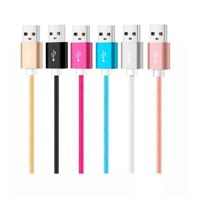 China Fast Charging Speed ​​0.5M 1M 1.5M 2M 3M Cotton Braided Micro USB Data Charging Transfer Cable For Mobile Phone for sale