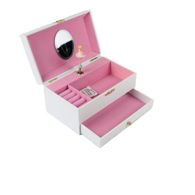 China Wholesale Gift Box Handcrafted Sweet Jewelry Box Music Box Trinket Storage Case for Girls with Clearance Shooter Girl Wood and Dancing Ballerina for sale