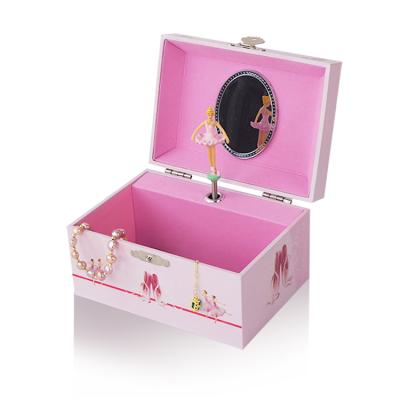 China Specialty Customizable Simple Musical Jewelry Boxes Eco - Friendly Hand Cranked Music Box Mechanism Paper Rectangle for sale