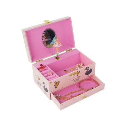 China Custom Square Princess Music Jewelry Boxes Unicorn Musical Box Musical Boxes Ballerina Music Box Mechanism for sale