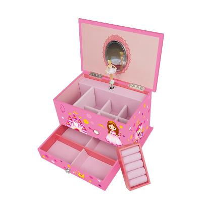 China Ballerina Music Box New Arrival Custom Hand Crank Wooden Music Box for sale