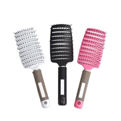 China Home Hair Styling Plastic Hair Comb Large Curly Hair Curl Comb Scalp Massage Smooth Comb for sale