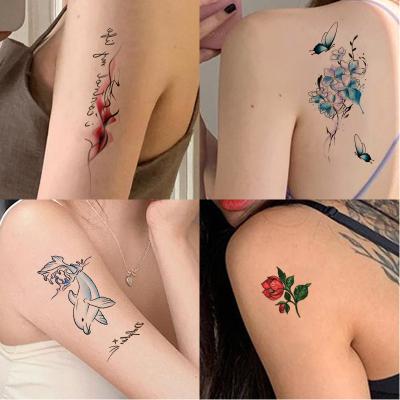 China 2021New custom cartoon tattoo sticker temporary semi-permanent disposable tattoo stickers waterproof tattoo stickers for sale