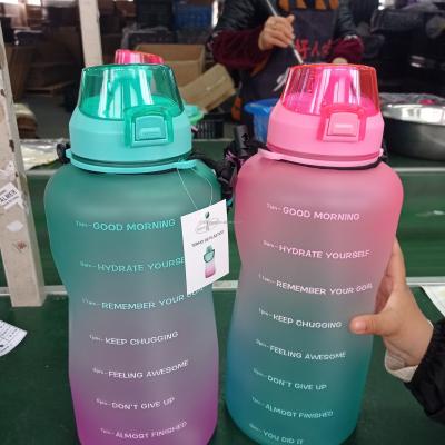 China 64oz Bicycle Frosted Gradient Eco Friendly Plastic Recall Smart Drinking Water Bottle For Kids for sale