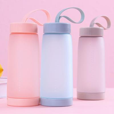 China 500ml Viable Width Shatterproof Frosted Mouth BPA Free Plastic Water Bottle for sale