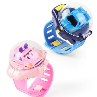 China Follow Me Hot Sale watch control car children toys Mini Remote Control Car Racing Car Watch with USB Charging for sale