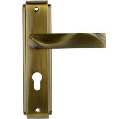 China Traditional African Market Mortise Door Handle Lock With Plate for sale