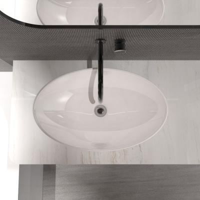 China Latest Hotel 2022 High Quality Round Bathroom Sink Fully Concealed Repair Ceramic Sink for sale