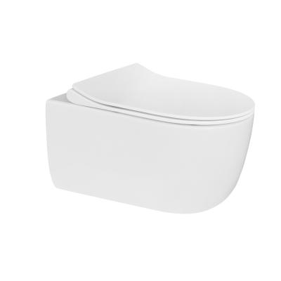 China European Style Double Flush 3/4.5L Flush Wall Mounted Water Saving Ceramic Washdown Style Modern Toilet Wall-Hung for sale