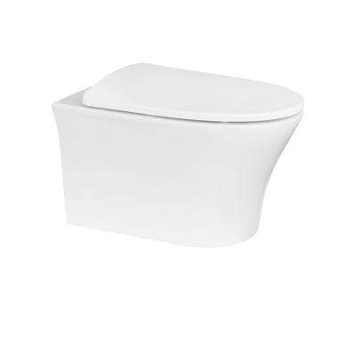 China Double-flow Professional Cheap Chinese Workmanship Ceramic WC Wall Hung Toilet for sale