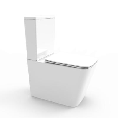 China Luxury Toilet Ware Sanitary Cabinet Double-Flow Bathroom High Level Two-Piece Toilet for sale