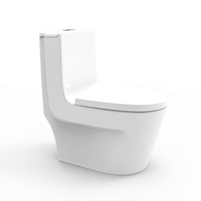 China Wc Ceramic Double-Flow Flush Bathroom Toilet Siphonic One Piece Toilet for sale