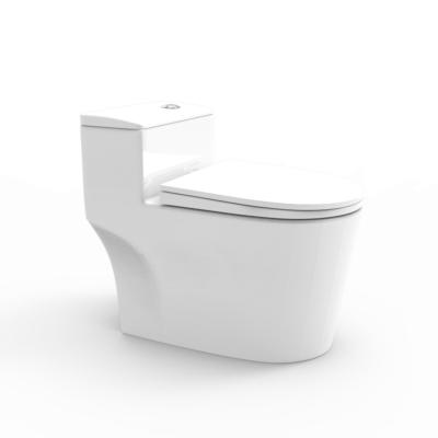 China Double-Flux Recommended Stylish Unique One Piece Sanitary Close-coupled WC Toilet For Bathroom for sale