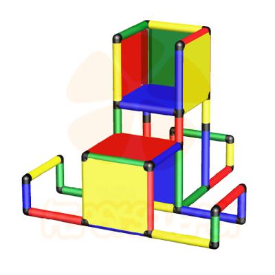 China Plastic Playground Play Tower Backyard Climbing Frame For Toddlers for sale