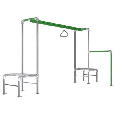 China Galvanized Outdoor Climbing Monkey Frame Steel Swing Bar Set Indoor Accessories In Playground For Kids for sale