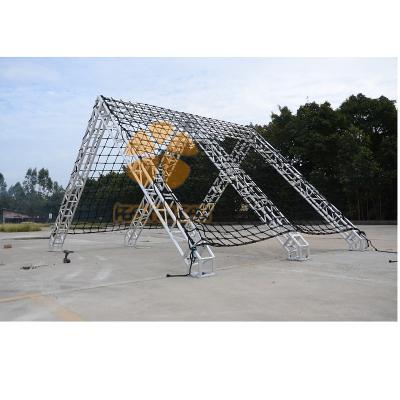 China 6082-T6 Alloy Frame Climb Aluminum Outdoor Cargo Net Peasy Squeasy Spartan Obstacle Courses Race A For Spartan Warrior Training for sale