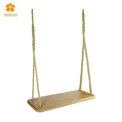 China Durable Indoors And Outdoors Premium Wooden Tree Swing Kit With Rope For Adults And Kids for sale