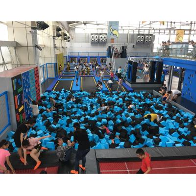 China With Amusement Park Playground Protector Net Colorful Jumping Foam Pool Dunk Large Commercial Indoor Dodgeball Trampoline Park for sale