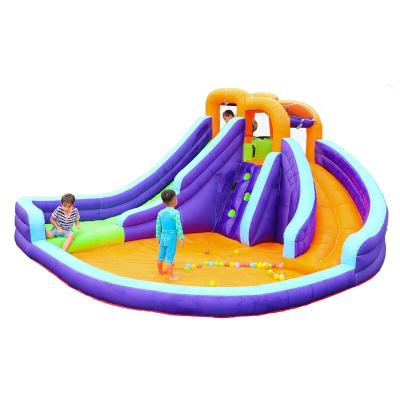 China PVC Water Slide Kids Backyard Inflatable Water Park With Blower Ball Pits Bounce Houses for sale