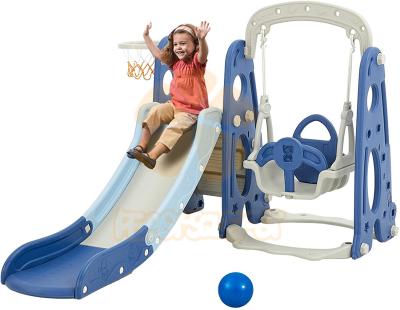 China HDPE Plastic Kids Playhouse Preschool Indoor Playground Slides for sale