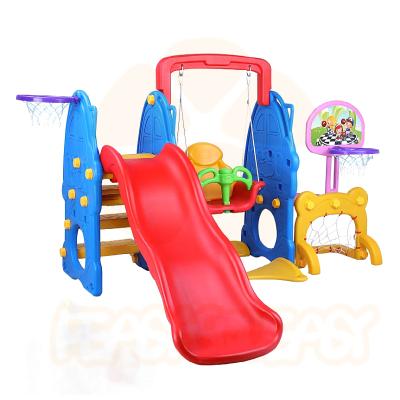 China Safe HDPE Kids Activity Center for Indoor&Backyard Kids Climber Playground Toddler Slide and Swing Set for sale