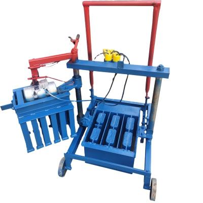 China Solid sand brick concrete slab manual mud interlock brick making machine small manufacturing machines for sale