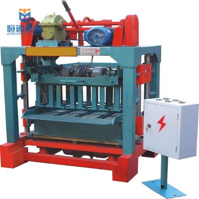 China Low cost semi automatic cement brick making machine hollow block machine for sale for sale