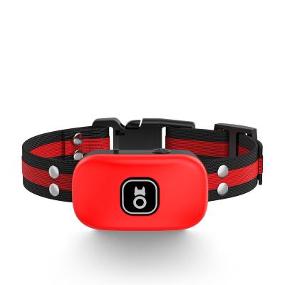 China Plastic Ponrio Battery Vibration Dog No Shock Barking Collar Anti Bark Collar With Intelligent Bark Control for sale