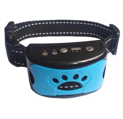 China Innovative Design Plastic Dog Ponrio Bark Collar Anti Training Pet Stop Bark Control Collars No Barking Dog Collar for sale