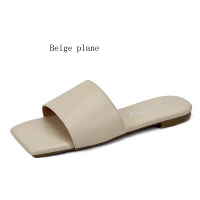 China Around Designer 2021 Latest Fancy Lady Flat Slipper Airplane And Embroidery for sale