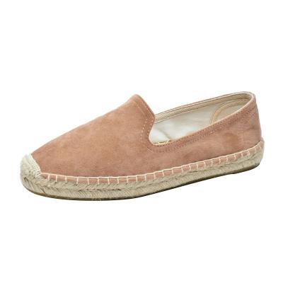 China Professional material women's flat outsole fashion tpr flat shoes with textile upper for sale