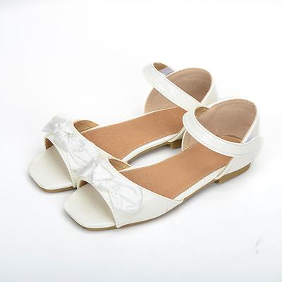 China Summer Flat Genuine Leather Children's Shoes And Casual Flat Sandals Girls School Shoes for sale