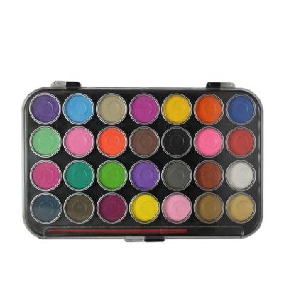 China Non-Toxic Factory Supplies Solid Water Color Pan Set 28 Colors for sale