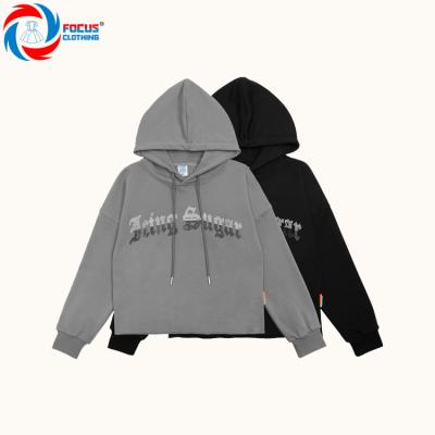 China New Arrivals Autumn Crop Sport Breathable Multicolor Casual Upper Lady Cotton Oversized Hoodie for sale