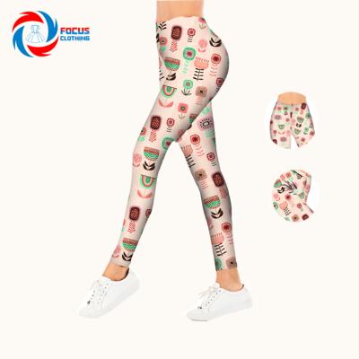 China 2021 Fashionable Wholesale Women's Loungewear Women's Joggers Pants Breathable Printed Ankle-Length Sports Leggings for sale