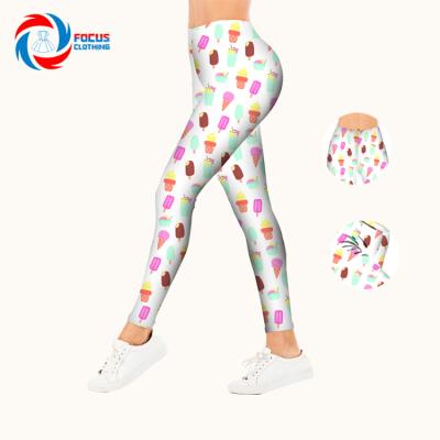 China Breathable Best Selling Women Legging Stylish Popsicle Print Lady Wear Comfortable Pants Plus Size Women for sale