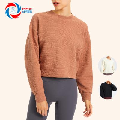 China New Design Autumn Female Clothing Anti-wrinkle Fault Loose Outdoor Top For Casual Women for sale