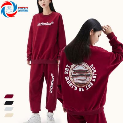 China 2022 Latest Design Breathable Red Joggers Suits Letter Printing Cotton Pants Set Two Piece Men for sale