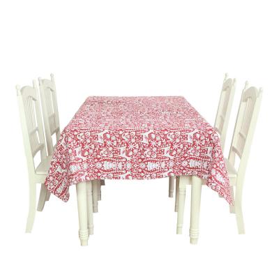 China Good quality viable wholesale luxury custom printing multi color dining table tablecloth for sale