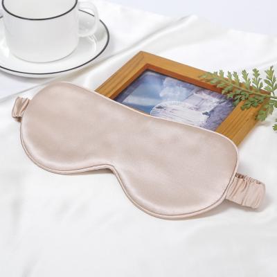 China Travel Luxury High Quality Comfortable 100% Pure Silk Anti-puffiness Mulbery Silk Eye Mask for sale