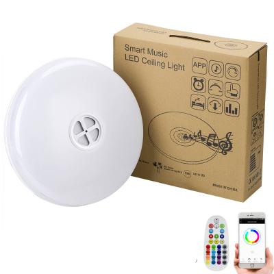 China Surface Mounted Modern Kids Room Dimmable Color Smart Ceiling Led Lamp RGB With Control for sale