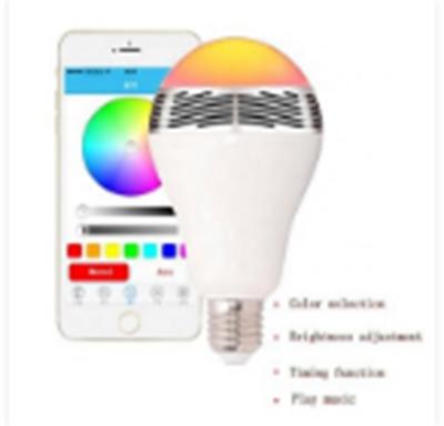 China Hot Sale RGBW Smart LED Music Player Light Bulb Lamp Control APP Color Changing Lamp Bulb for Bedroom Kids Room Living Room for sale